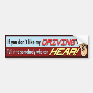 Funny Over the Hill Bumper Sticker. Sticker