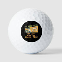 Funny Over The Hill Golf Balls 60th Birthday
