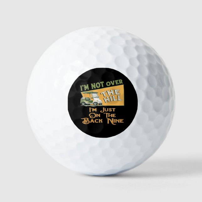 Funny Over The Hill Golf Balls 60th Birthday (Front)