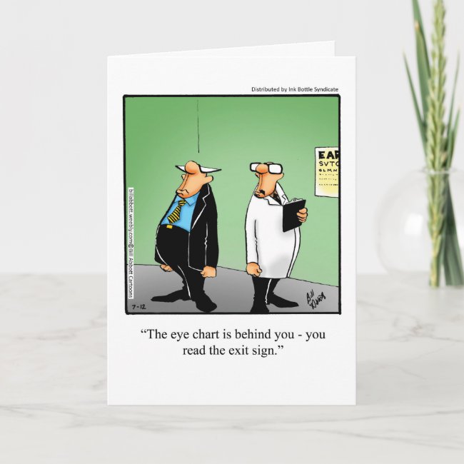 Funny Over The Hill Humor Birthday Card