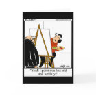 Funny Over The Hill Humor Birthday Card