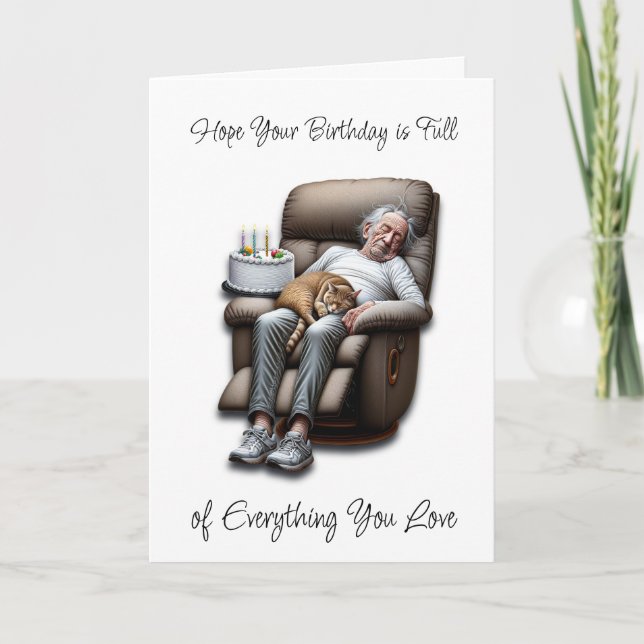 Funny Over the Hill Humorous Birthday Card (Front)