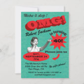 Funny Over the hill milestone birthday invitations | Zazzle