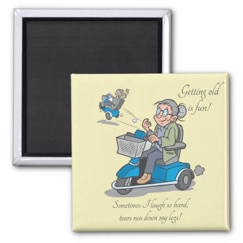 Funny  Over the Hill Woman Retirement Magnet