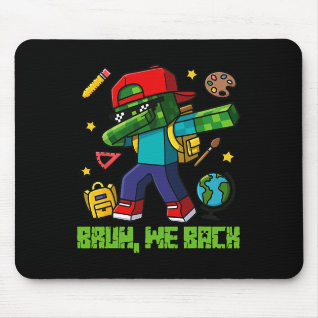 Funny Oversize Design Ck To School  Mouse Pad (Front)