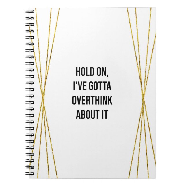 Funny Overthinker Notebook (Front)