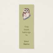 Funny Owl, Birds Custom, Animal  BookMark (Back)