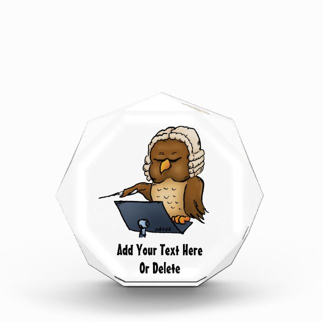 Funny Owl Conductor Cartoon Award (Front)