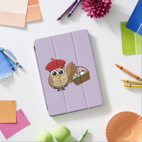 Funny Owl Easter Egg Hunt iPad Air Cover