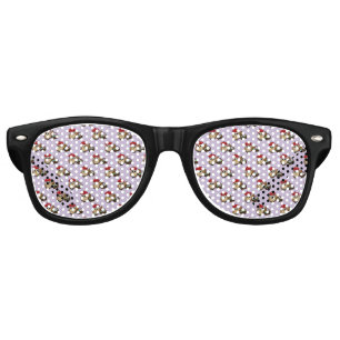Funny Owl Easter Egg Hunt Pattern Retro Sunglasses