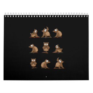 Funny Owl Emotion Pattern Calendar
