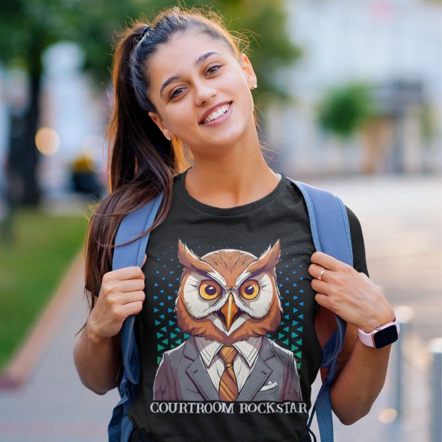 Funny Owl Gifts for Law Student Lawyer Enforcement T-Shirt (Funny Owl Gifts for Law Student Lawyer Enforcement)