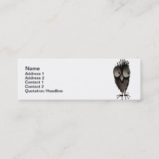 Funny Owl Mini Business Card