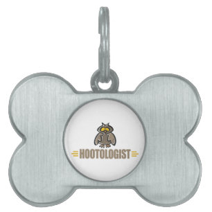 Funny Owl Pet Name Tag