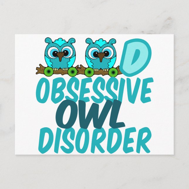 Funny Owl Postcard (Front)