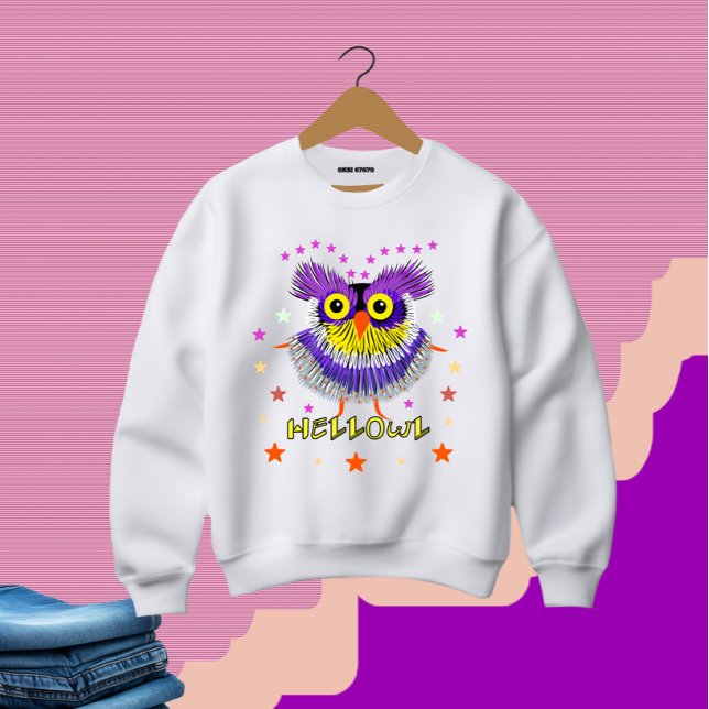 Funny owl sweatshirt (Creator Uploaded)