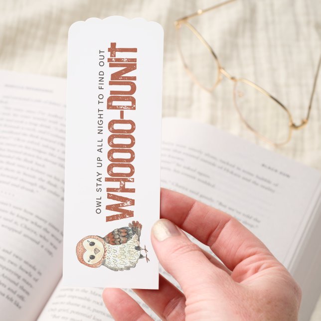 Funny Owl Whodunit  Bookmarks (Hand)