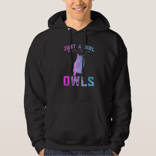 Funny Owls Girls Just A Girl Who Loves Owls Hoodie
