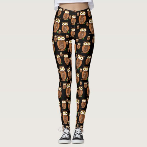 Funny owls leggings