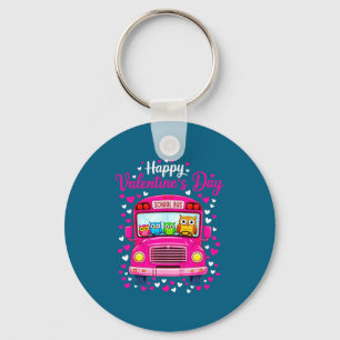 Funny Owls School Bus Driver Artwork Keychain