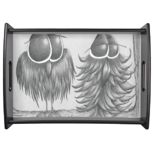 Funny Owls Serving Tray