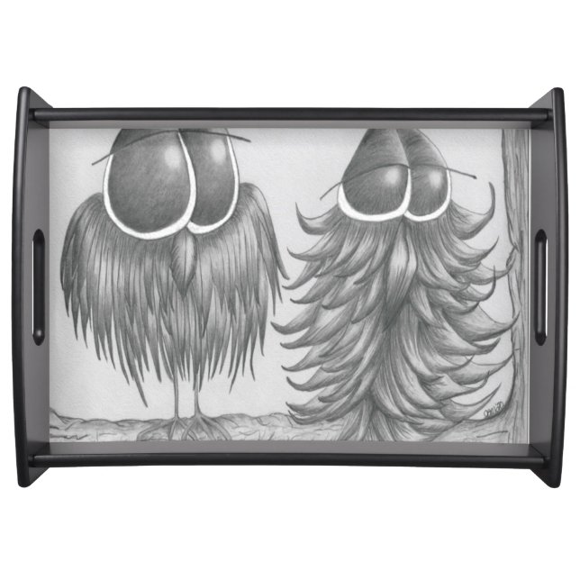 Funny Owls Serving Tray (Front)