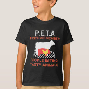 Funny P.e.t.a People Eating Tasty Animals Bbq Love T-Shirt