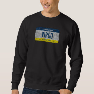 Funny Pa State Vanity License Plate Virgo Sweatshirt