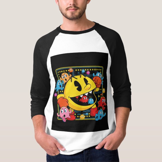 Funny Pac-Man T-Shirt – Retro Arcade Gaming Tee (Front)