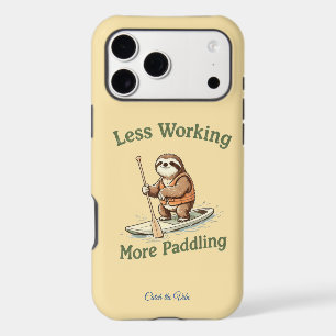 Funny Paddling Sloth Office Humor Iphone 18 Pro Max Case
