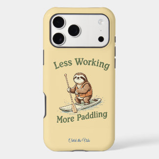 Funny Paddling Sloth Office Humor Iphone 18 Pro Max Case