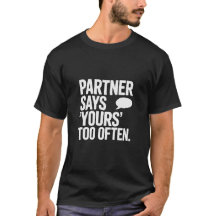 Funny Padel Partner Quote Typography Graphic