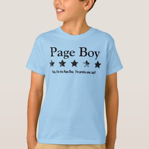 Funny Page Boy Grunge Stars Custom Name A01 T_Shirt