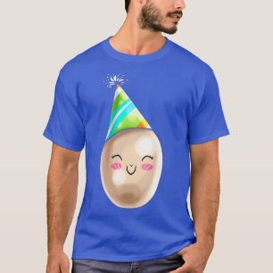 Funny Painted Egg With Party Hat Cone For Easter  T-Shirt