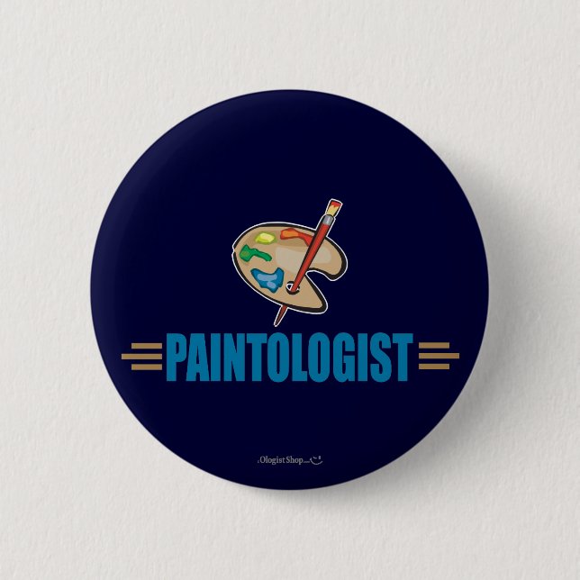Funny Painter Button (Front)