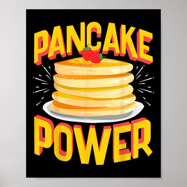 Funny Pancake Power  Poster (Front)