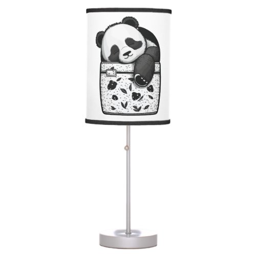 Funny Panda Bear Animals  Panda Bear Wildlife Cut Table Lamp