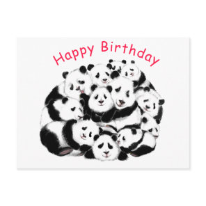 Funny Panda Birthday Card