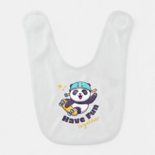 Funny Panda Cute For Animals Lover Baby Bib