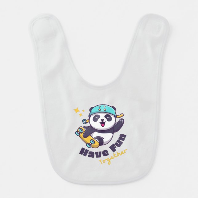 Funny Panda Cute For Animals Lover     Baby Bib (Front)