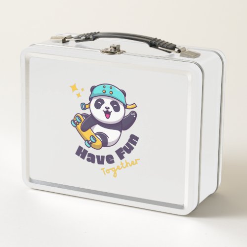 Funny Panda Cute For Animals Lover       Metal Lunch Box