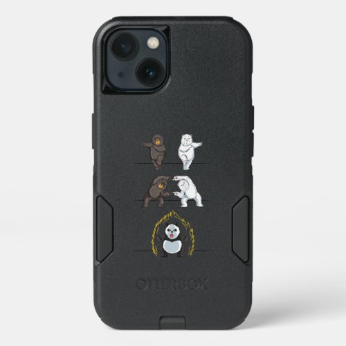 Funny Panda Cute Polar Bear Animal Lover iPhone 13 Case