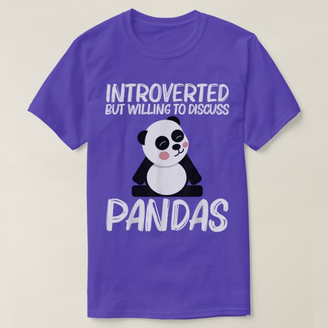 Funny Panda Design For Men Women Black White Bear  T-Shirt (Design Front)