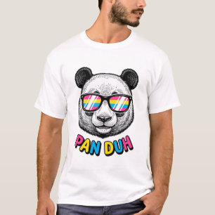 Funny Panda Sunglasses Vintage Engraving Shirt Des