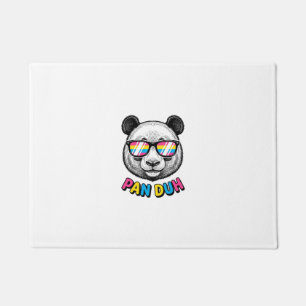 Funny Panda Sunglasses Vintage Engraving Shirt Des Doormat