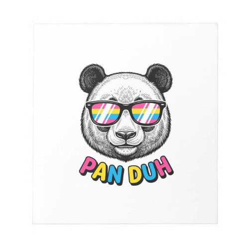 Funny Panda Sunglasses Vintage Engraving Shirt Des Notepad