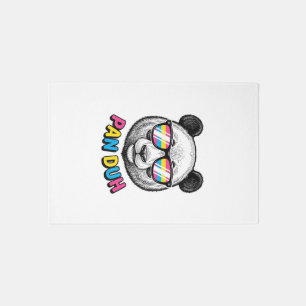 Funny Panda Sunglasses Vintage Engraving Shirt Des Rug