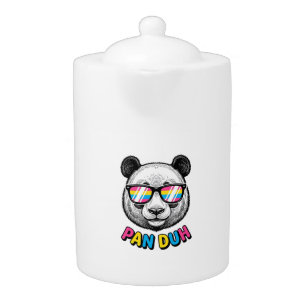 Funny Panda Sunglasses Vintage Engraving Shirt Des Teapot