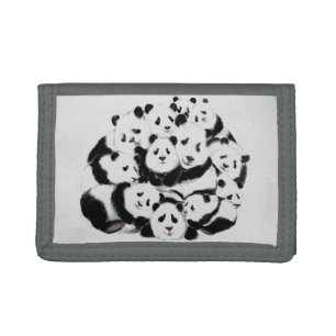 Funny Panda Trifold Wallet