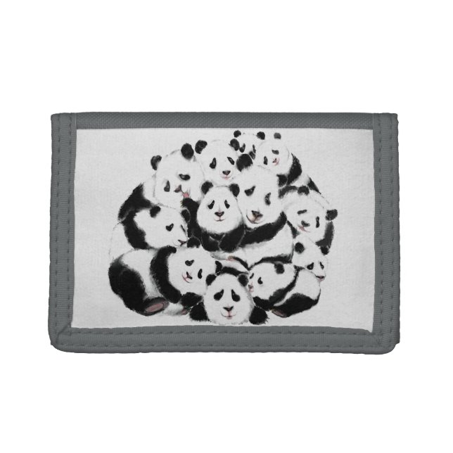 Funny Panda Trifold Wallet (Front)